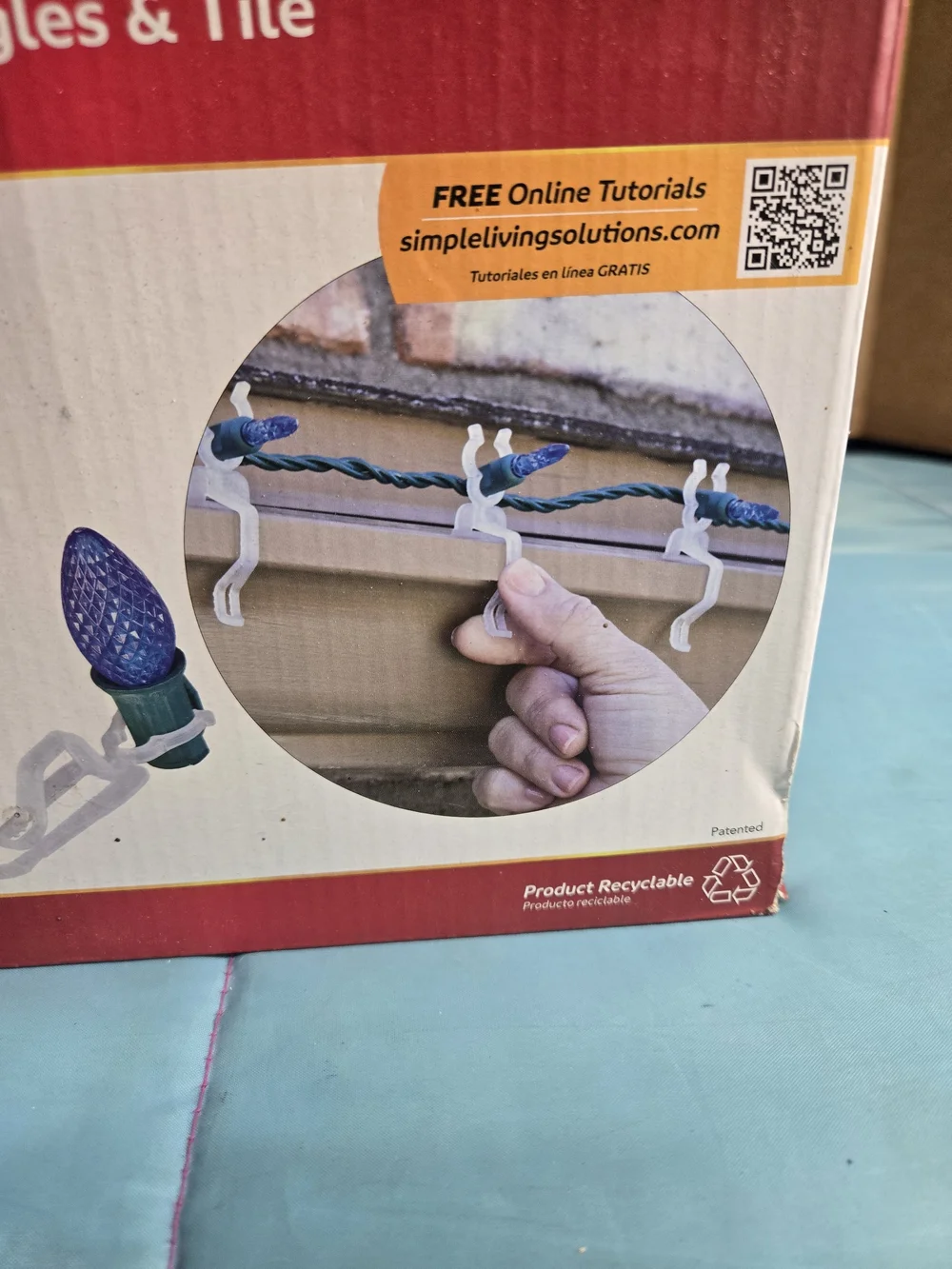 100 Universal Light Clips! Simple Living Solutions For Gutters, Shingles & Tile